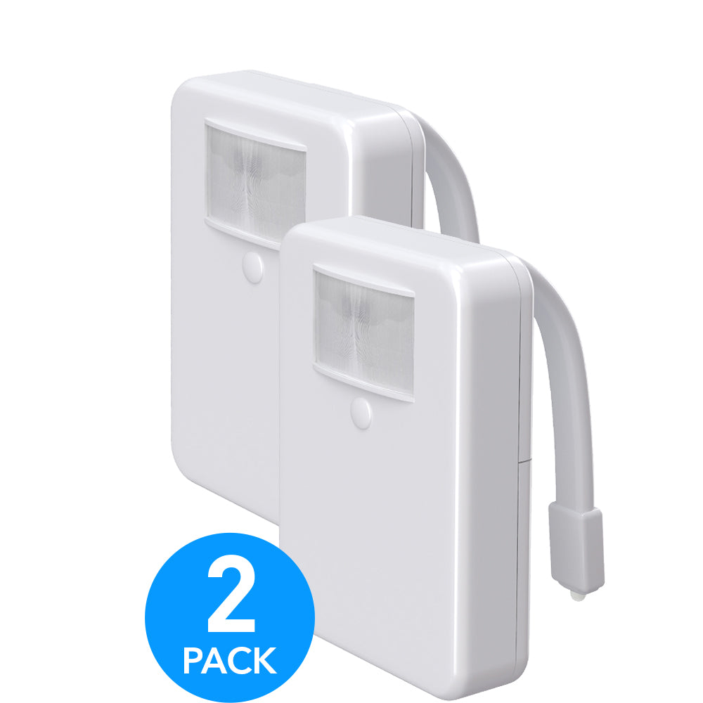 Advanced 16-Color Infrared-Sensor LED Toilet Light, Internal Memory, Light Detection (White)