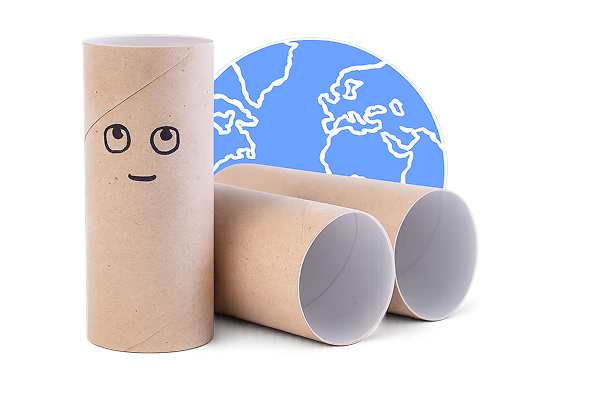 Toilet paper rolls and planet